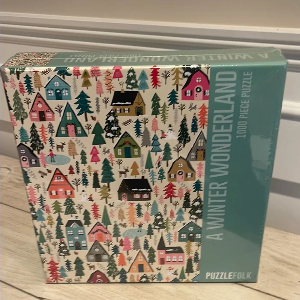 Puzzlefolk Winter Wonderland 1000 Piece Puzzle. NWT Gift Ready. Christmas - Picture 2 of 6